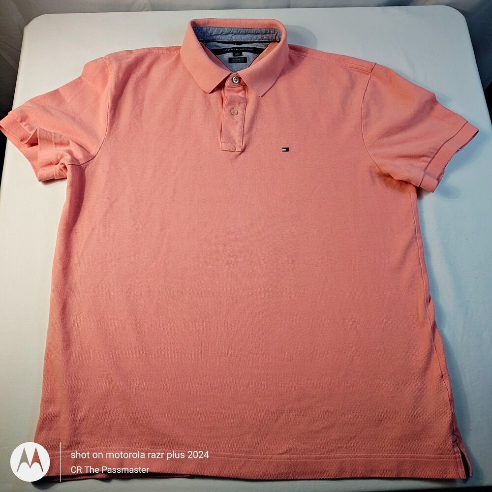 Tommy Hilfiger Mens Short Sleeve Cotton Pique Polo US Size XL